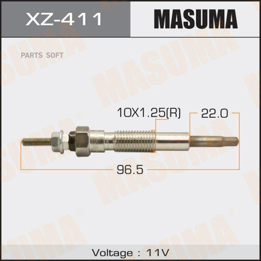 Свеча накаливания MASUMA PZ-702 /HA (1/10/100)