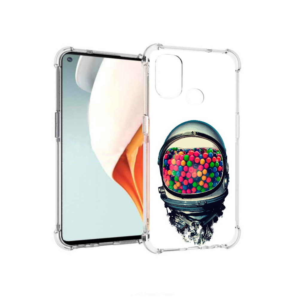 

Чехол MyPads Tocco для OnePlus Nord N100 шлем космонавта (PT227045.141.700), Прозрачный, Tocco