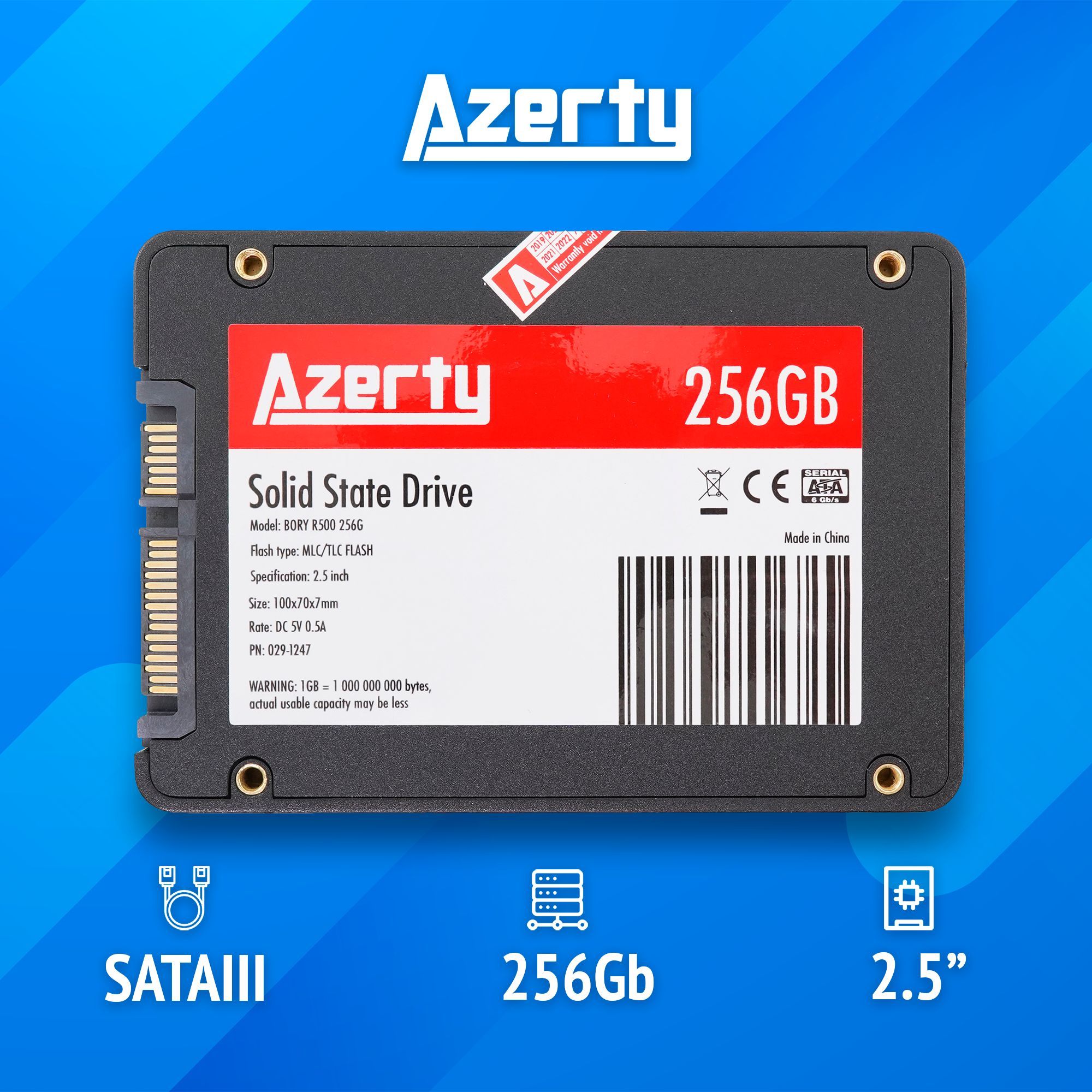 SSD накопитель Azerty Azerty Bory R500 256G 2.5