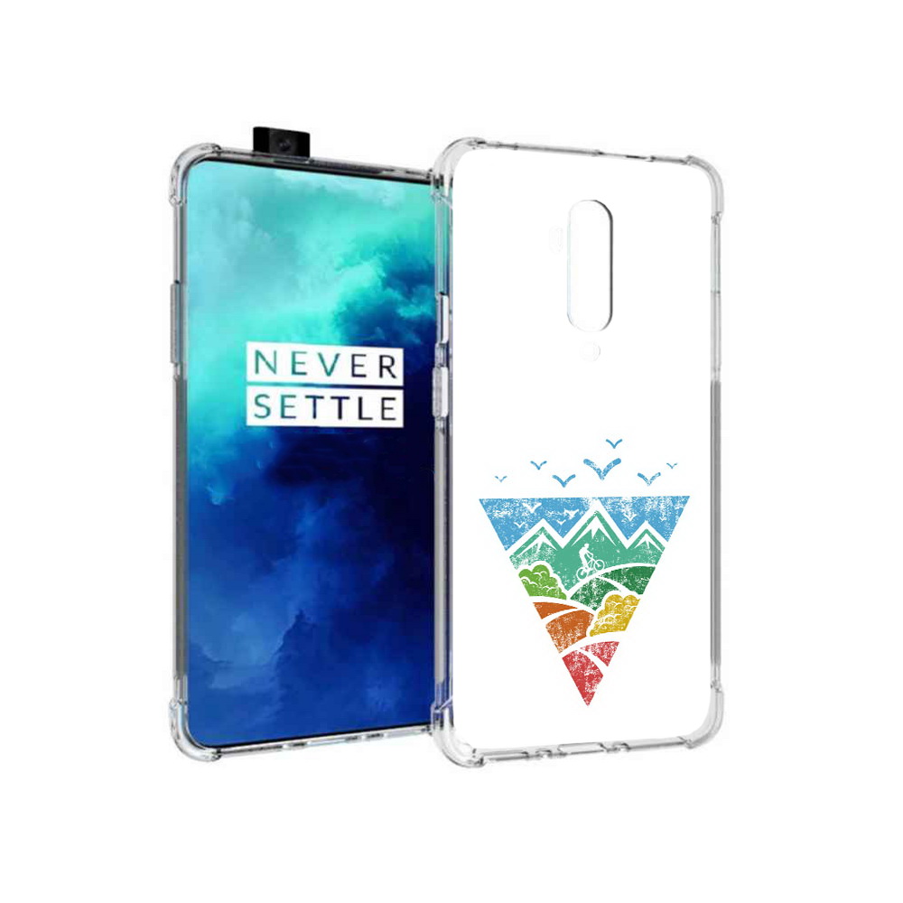 

Чехол MyPads Tocco для OnePlus 7T Pro Лес земля море чайки (PT139735.142.105), Прозрачный, Tocco