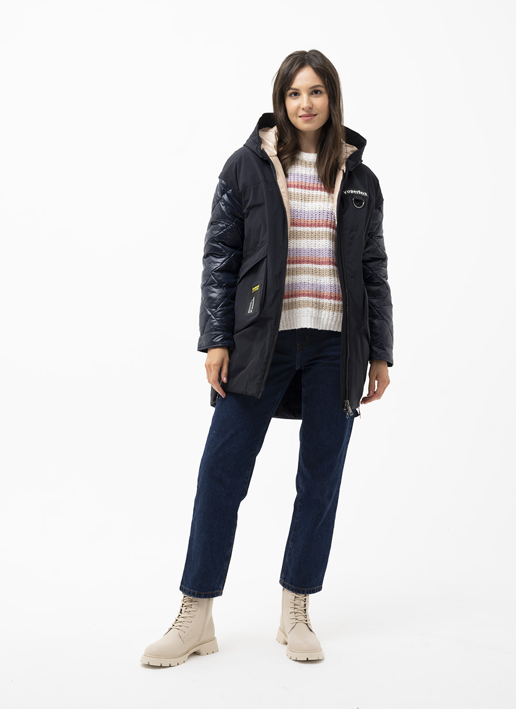 

Куртка женская Amimoda 65877 синяя 44 RU, 65877