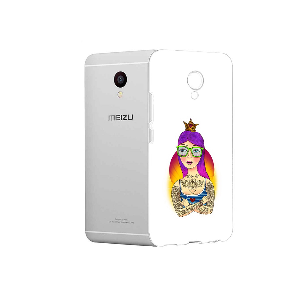 

Чехол MyPads Tocco для Meizu M3 девушка в татуировках с короной (PT46043.81.305), Прозрачный, Tocco