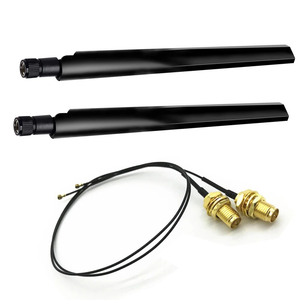

Wi-Fi антенна 2.4, 5 ГГц Fenvi 6Dbi Antenna+MHF4 Cable