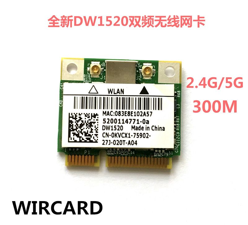 

Приемник Wi-Fi NoBrand для компьютера Mini PCI-e 802.11n, Зеленый;белый