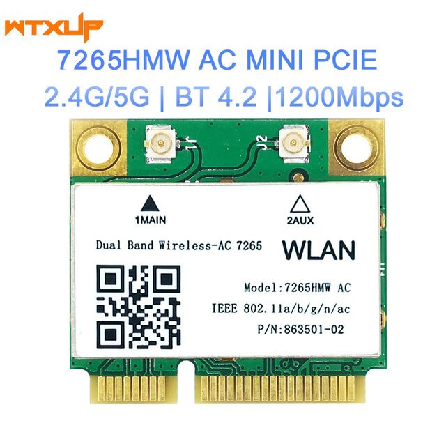 

Приемник Wi-Fi NoBrand для компьютера Mini PCI-e, Зеленый;белый