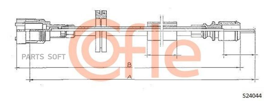 COFLE Трос спидометра RENAULT: ESPACE -96 1520 mm