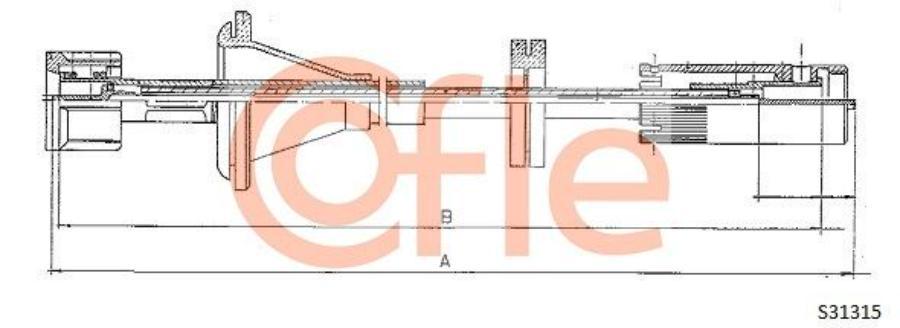 COFLE Трос спидометра AUDI 100 all 84-