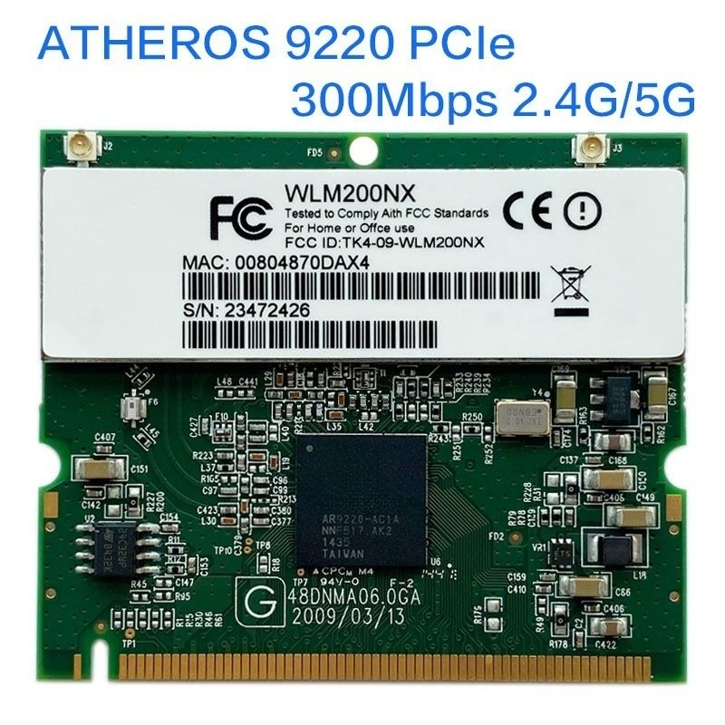 

Приемник Wi-Fi NoBrand Mini PCI-e 802.11a; 802.11b; 802.11g; 802.11n, Зеленый;белый