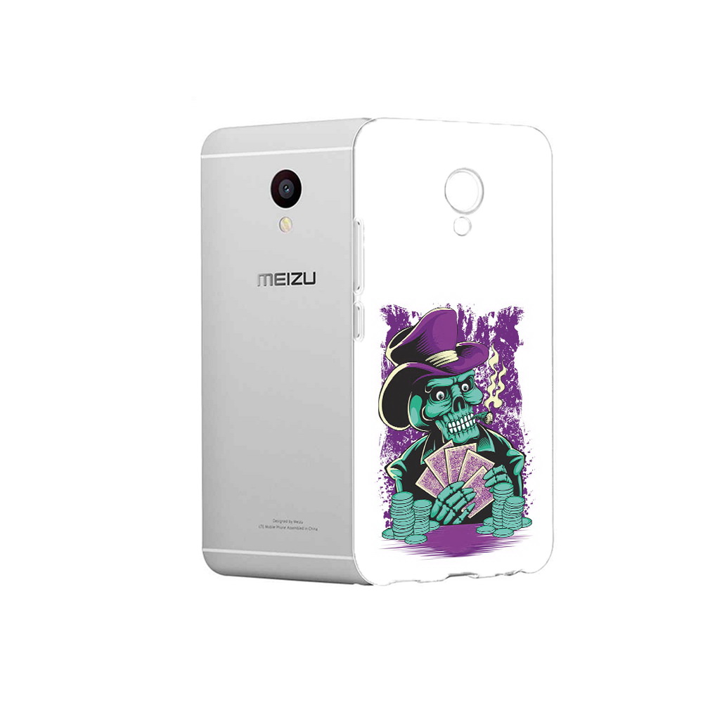 

Чехол MyPads Tocco для Meizu M3 зеленый череп с картами (PT46043.81.361), Прозрачный, Tocco