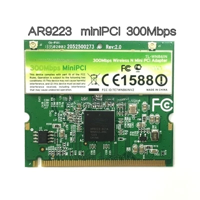 

Приемник Wi-Fi NoBrand Mini PCI-e 802.11n, Зеленый;белый