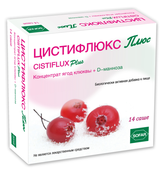 

Sofar Цистифлюкс Плюс порошок саше 8,0 г 14 шт., Цистифлюкс Плюс