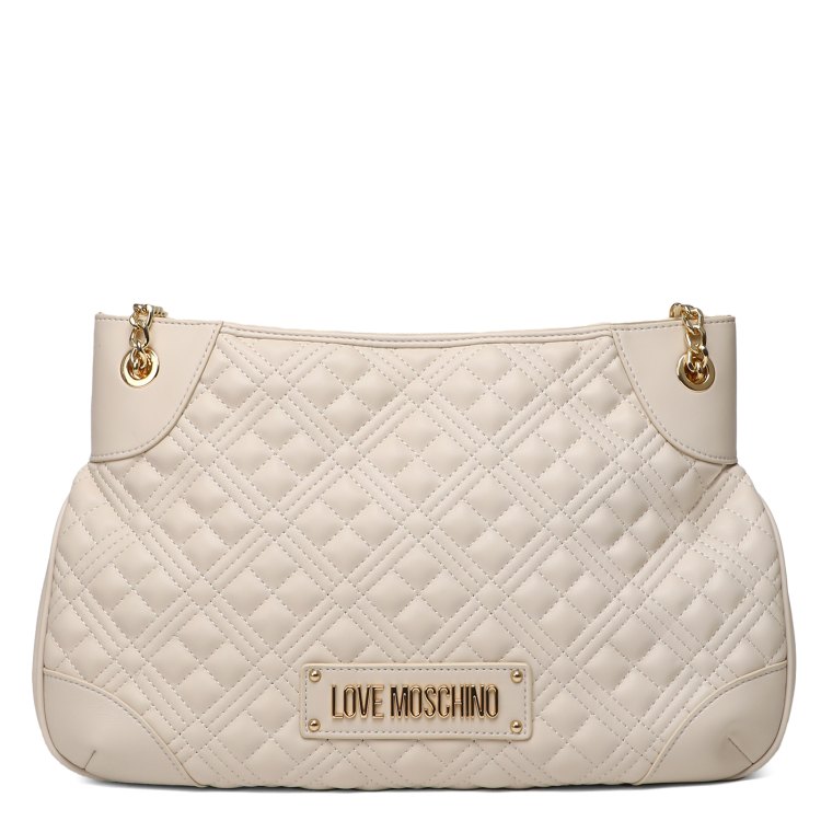

Сумка женская Love Moschino JC4012PP SS24 светло-бежевая, Белый, JC4012PP SS24