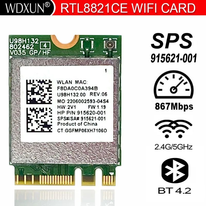 

Приемник Wi-Fi NoBrand для ноутбука; для компьютера M.2 802.11ac, Зеленый;белый