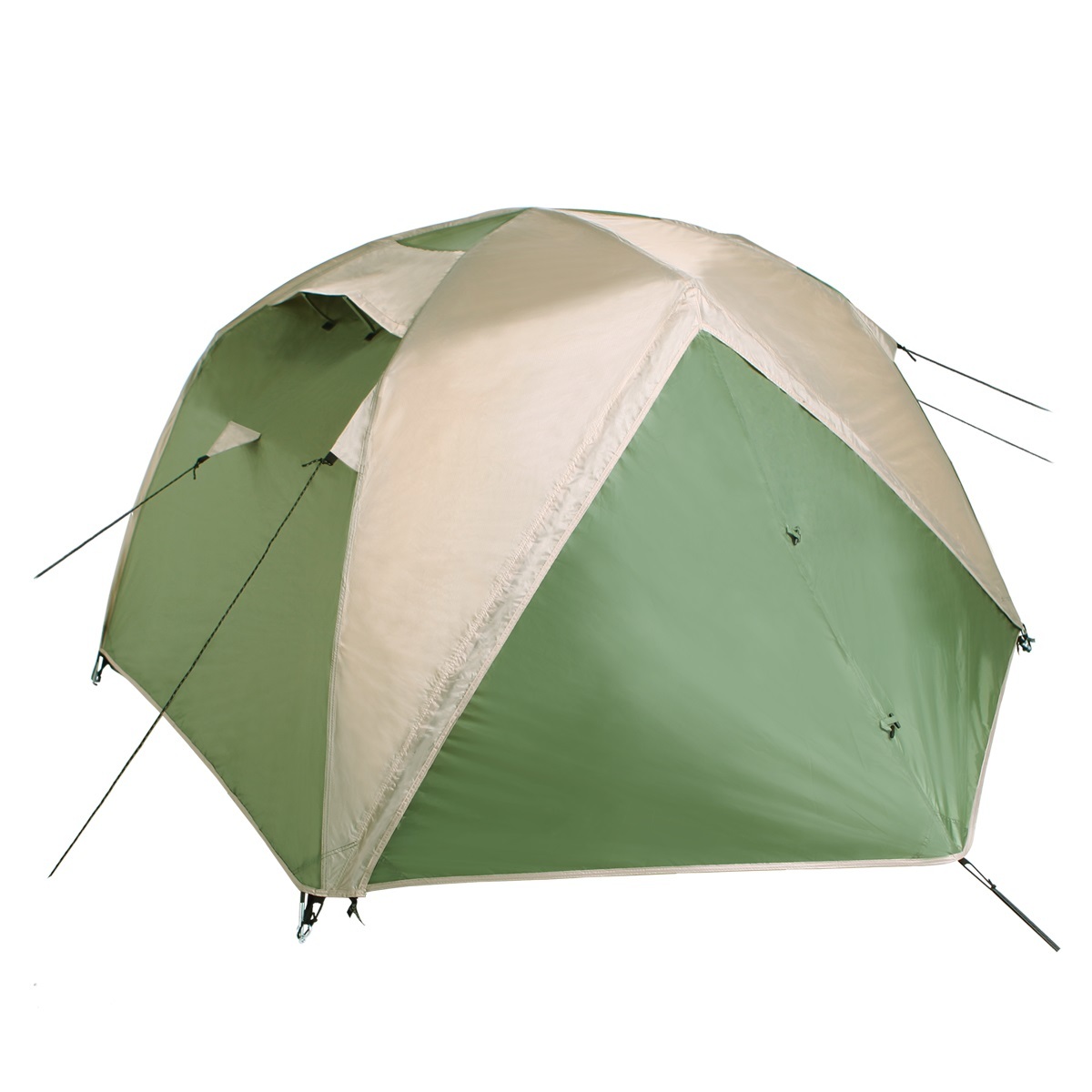фото Двухместная палатка btrace point 2+ (290х220х120 см) (зеленый/бежевый)