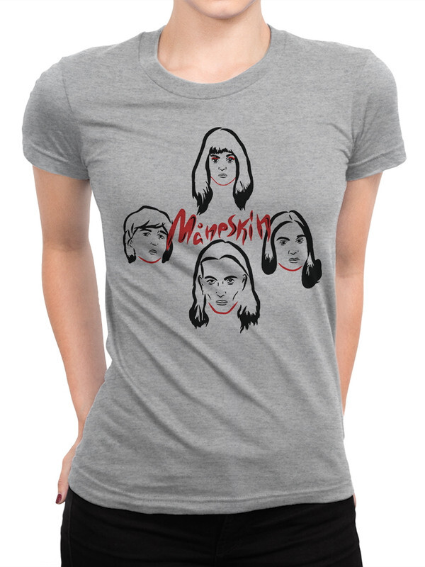 

Футболка женская Dream Shirts Манескин серая 3XL, Манескин