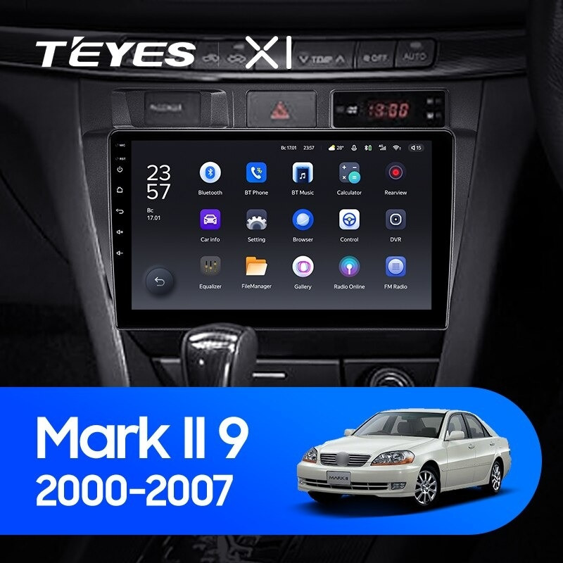 Штатная магнитола Teyes X1 4G 232 Toyota Mark II 9 X100 2000-2007 2590000₽
