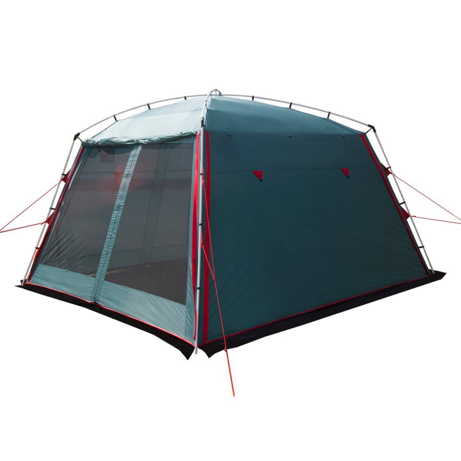 фото Большой шатер btrace camp (375х365 см) (зеленый/бежевый)