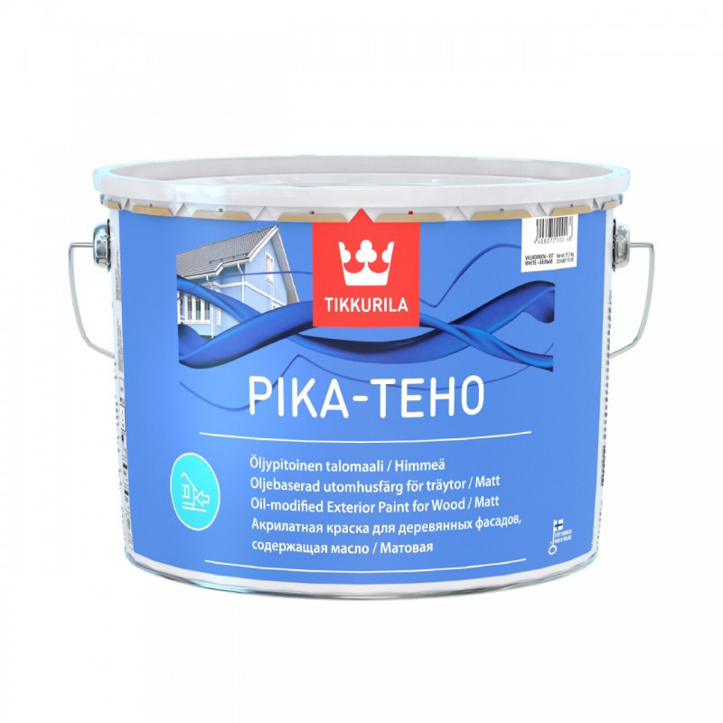 

Краска в/д Tikkurila Pika-Teho фасадная матовая A 18л