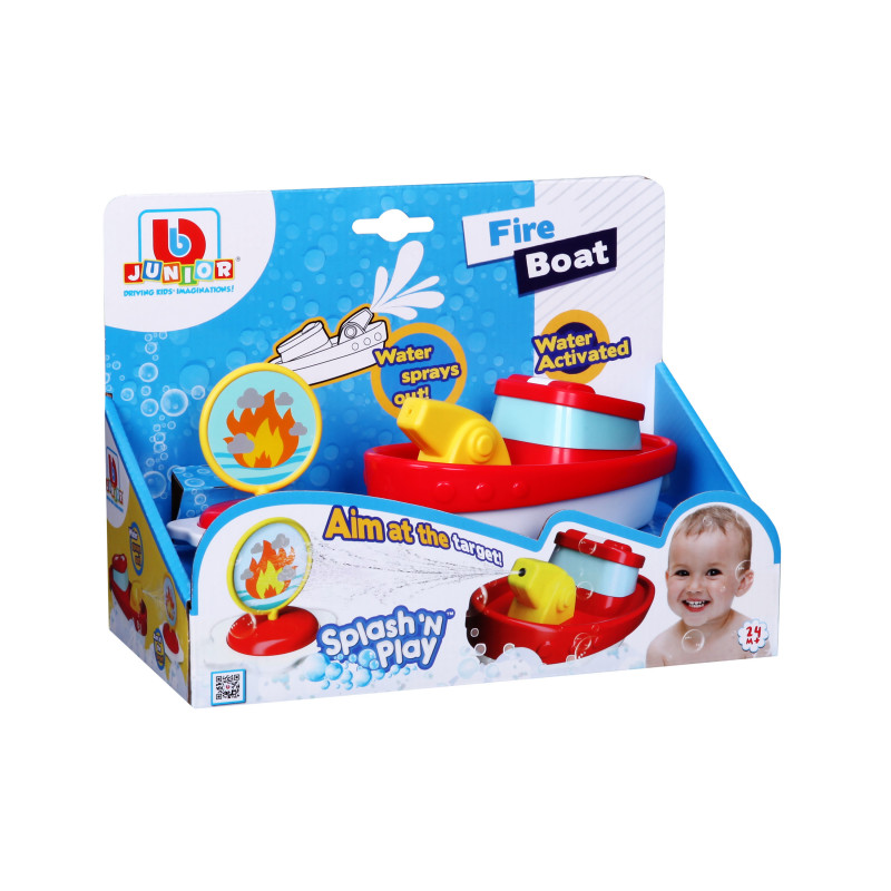 

Игрушка для купания Bburago Junior Splash 'N Play Fire Boat 16-89015, Красный, Splash 'N Play Fire Boat