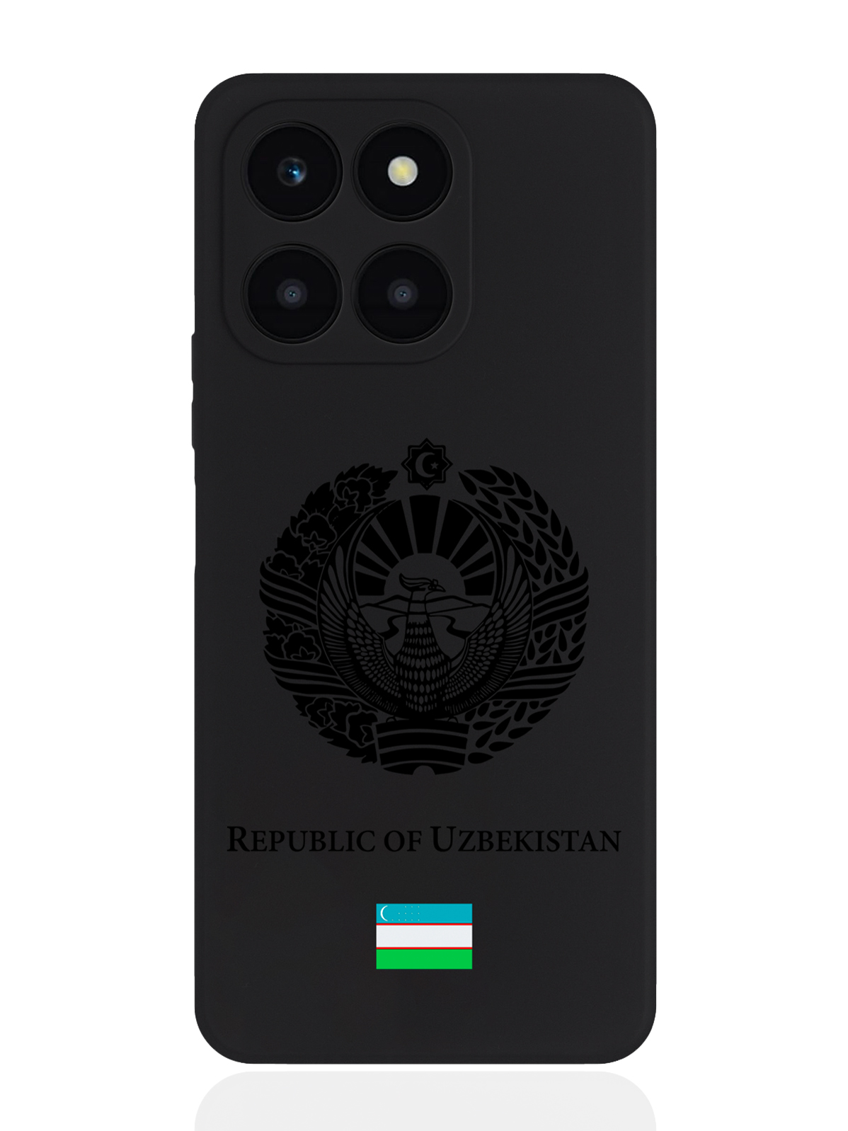 

Чехол SignumCase для Honor X6A Черный лаковый Герб Узбекистана, Honor