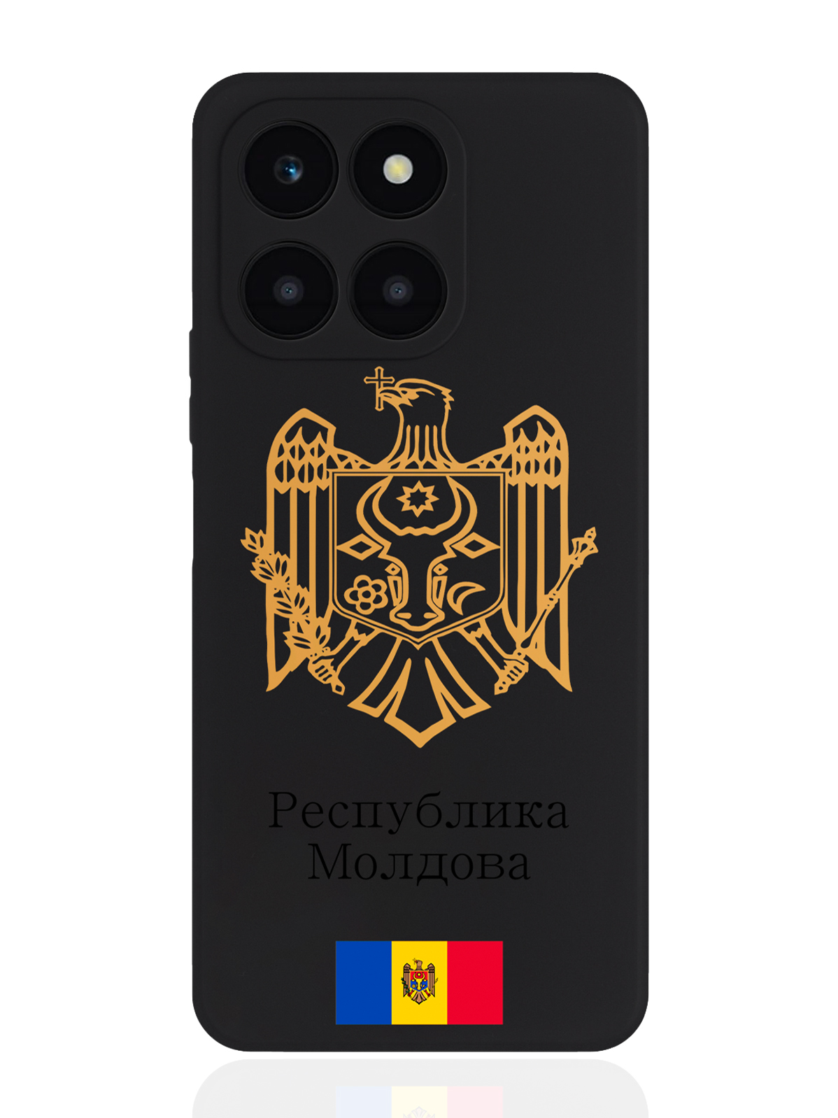 

Чехол SignumCase для Honor X6A Золотой Герб Республики Молдова, Золотистый;черный;коричневый