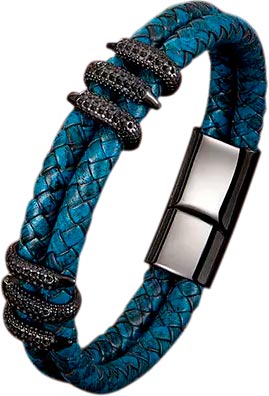 

Браслет из искусственной кожи р. 18,5 DG Jewelry GSB001-E-B, GSB001-E-B