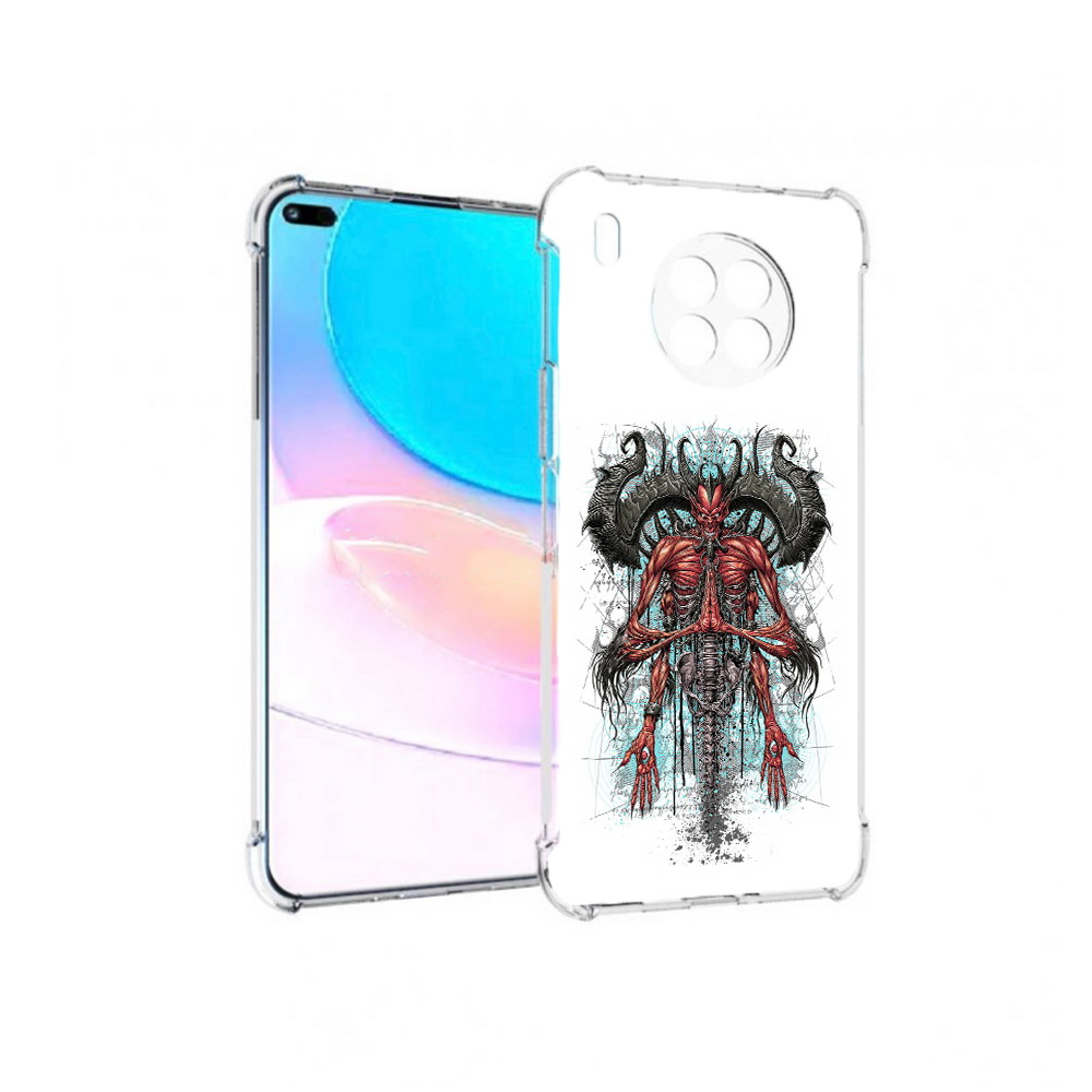 

Чехол задняя-панель-накладка-бампер MyPads дьявол для Huawei Nova 8i, Прозрачный, Tocco