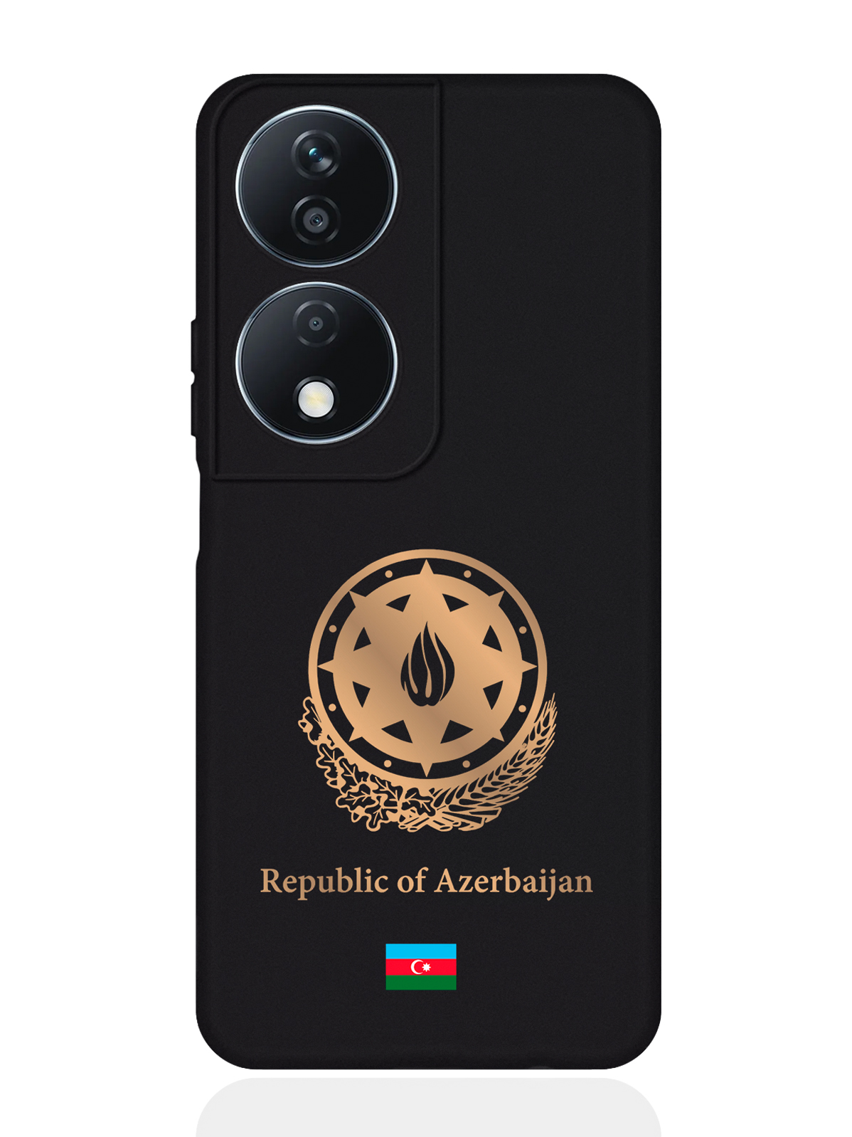 

Чехол SignumCase для Honor X7b Золотой Герб Азербайджана, Золотистый;черный