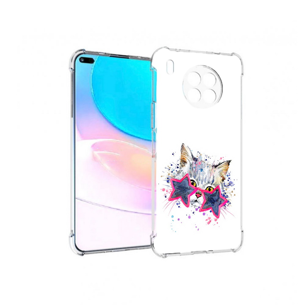

Чехол задняя-панель-накладка-бампер MyPads звездные очки для Huawei Nova 8i, Прозрачный, Tocco