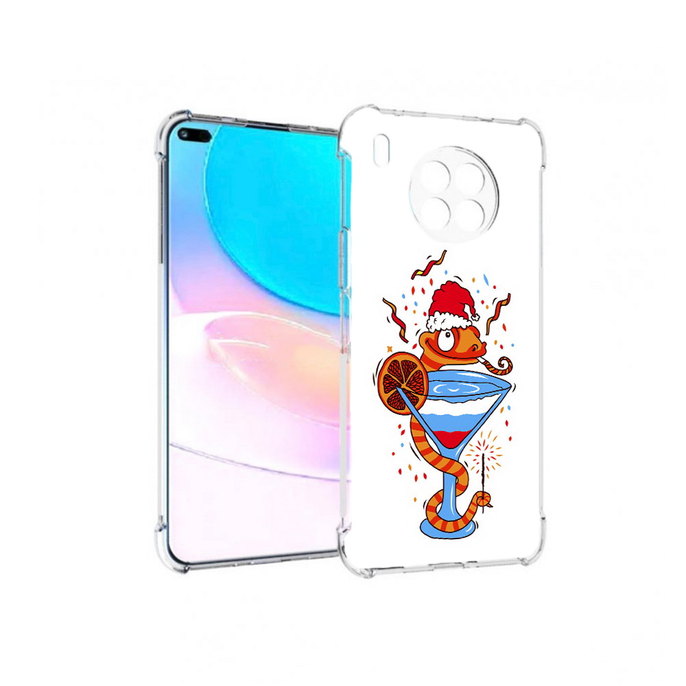 

Чехол задняя-панель-накладка-бампер MyPads змейка для Huawei Nova 8i, Прозрачный, Tocco