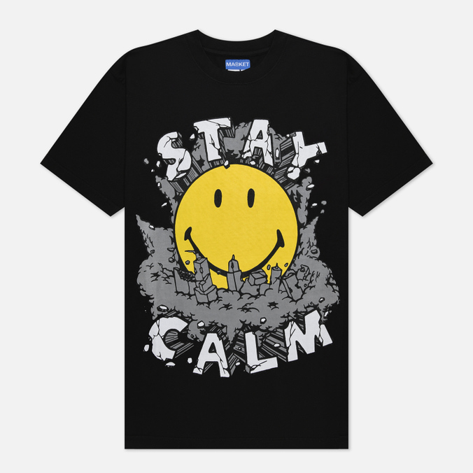 

Мужская футболка MARKET Smiley Stay Calm чёрный, Размер XL, Черный, Smiley Stay Calm