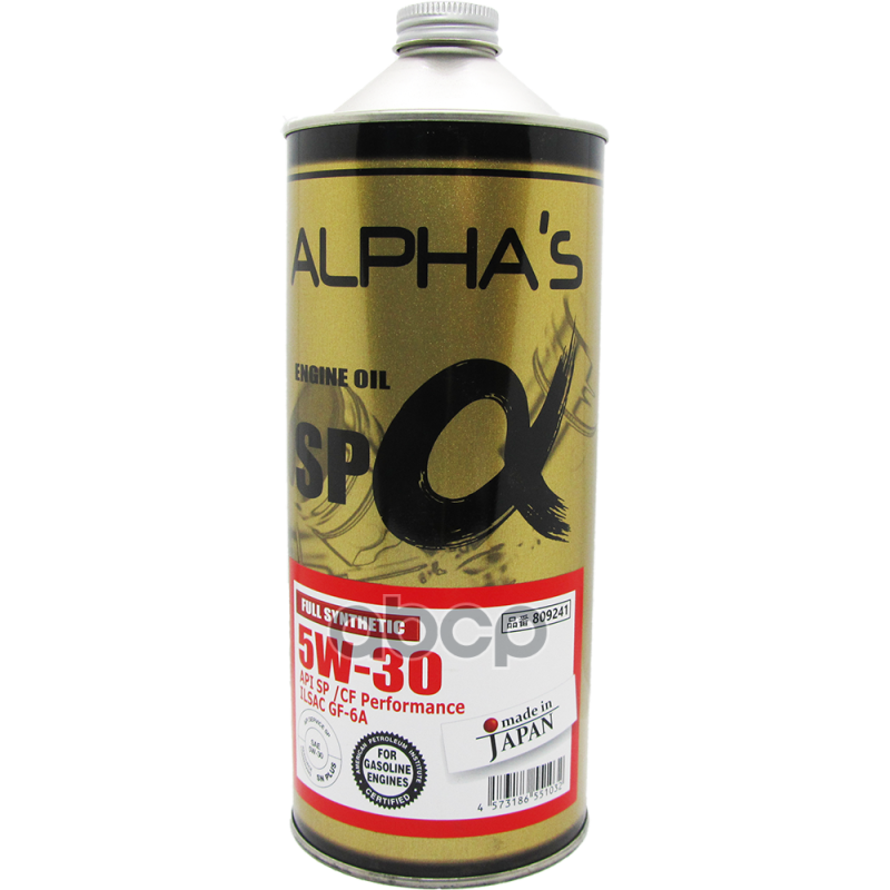 

Моторное масло Alphas SP/CF GF-6A синтетическое 5w30 1л