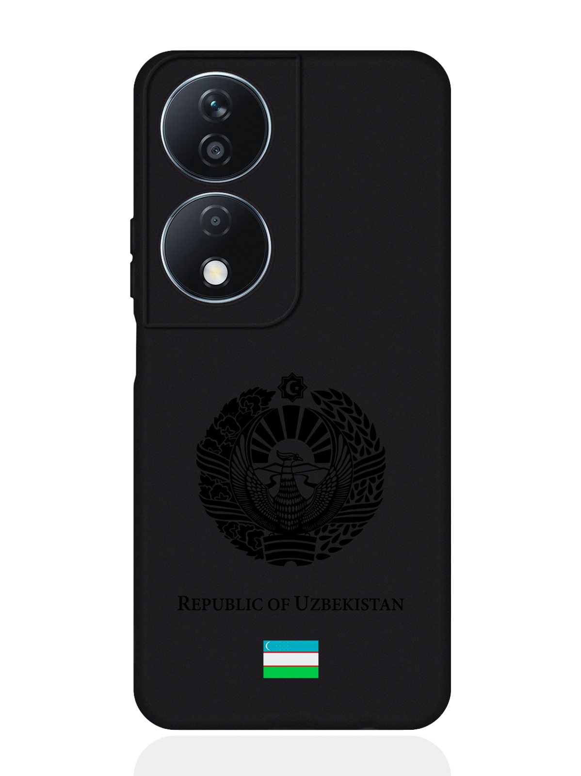

Чехол SignumCase для Honor X7b Черный лаковый Герб Узбекистана, Honor