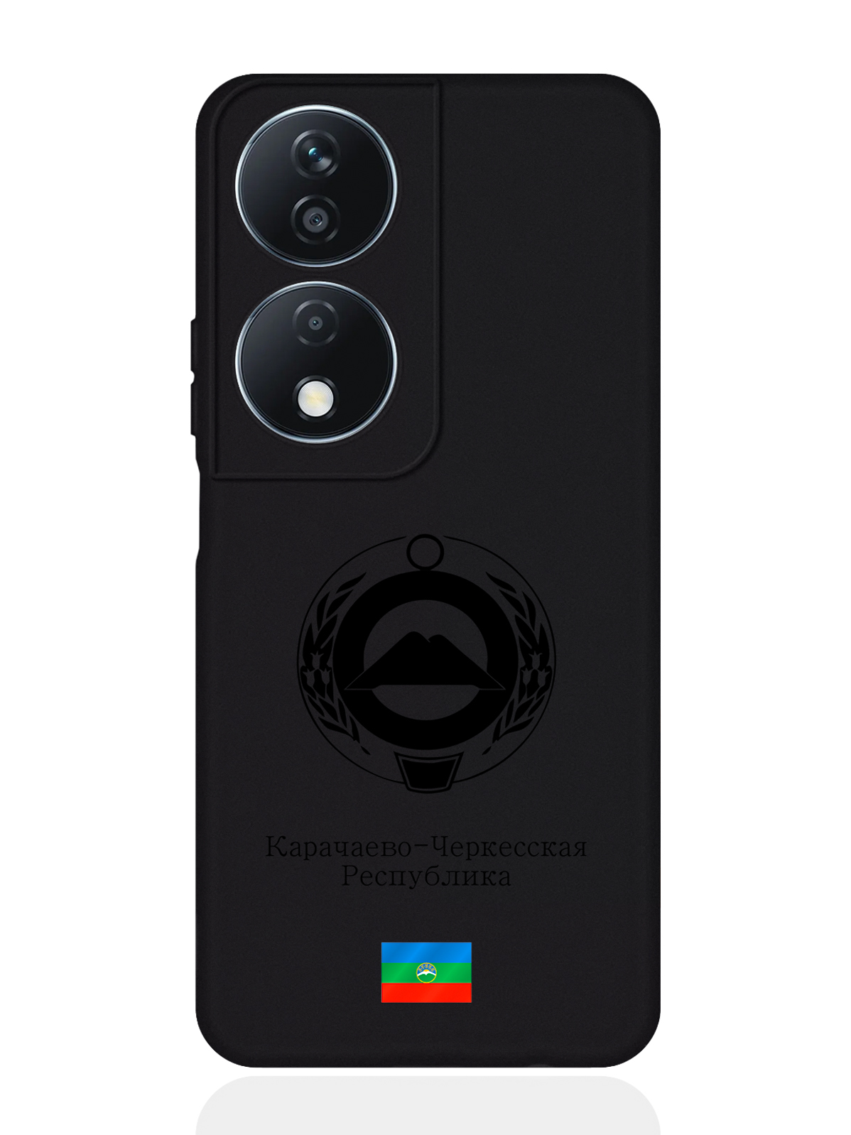 

Чехол SignumCase для Honor X7b Черный лаковый Герб Карачаево-Черкесской Республики, Honor