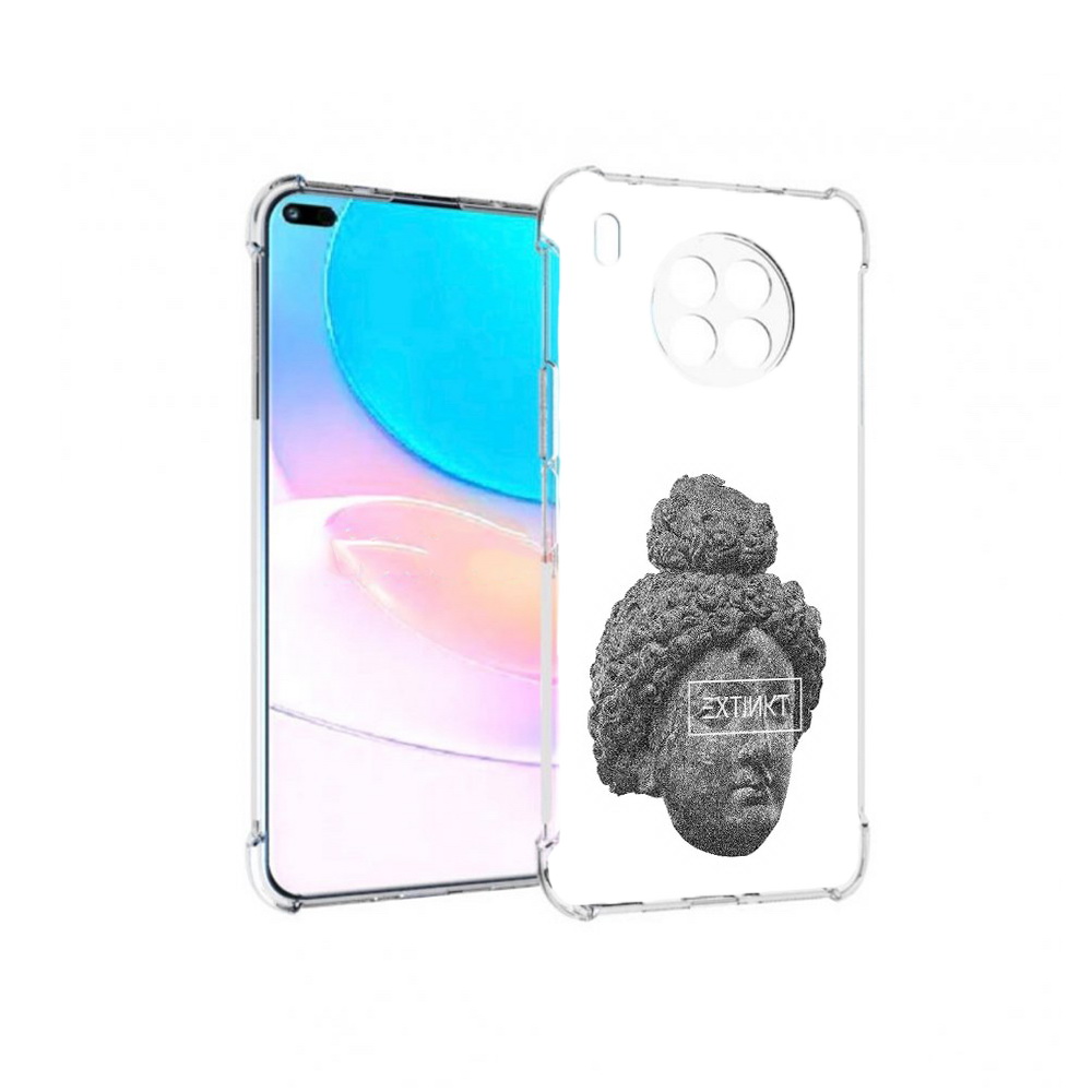 

Чехол задняя-панель-накладка-бампер MyPads каменное лицо девушки для Huawei Nova 8i, Прозрачный, Tocco