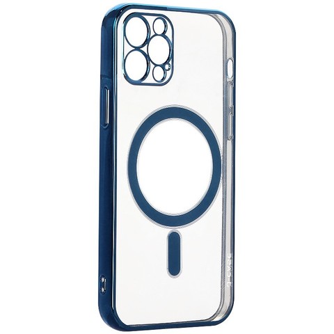 

Чехол-накладка J-Case Magsafe Series для Apple iPhone 13 Pro Max силиконовый (голубой), 248822