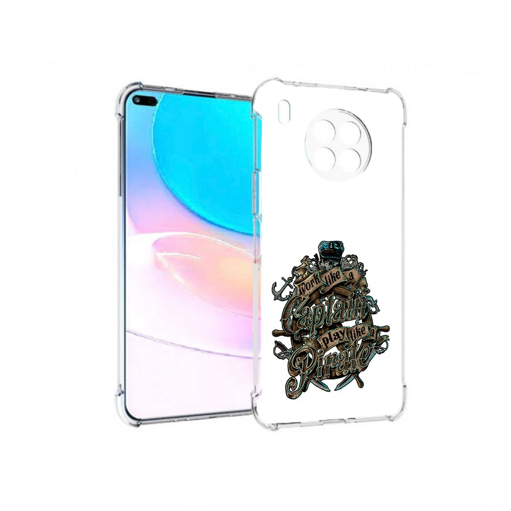 

Чехол задняя-панель-накладка-бампер MyPads капитан пиратов для Huawei Nova 8i, Прозрачный, Tocco