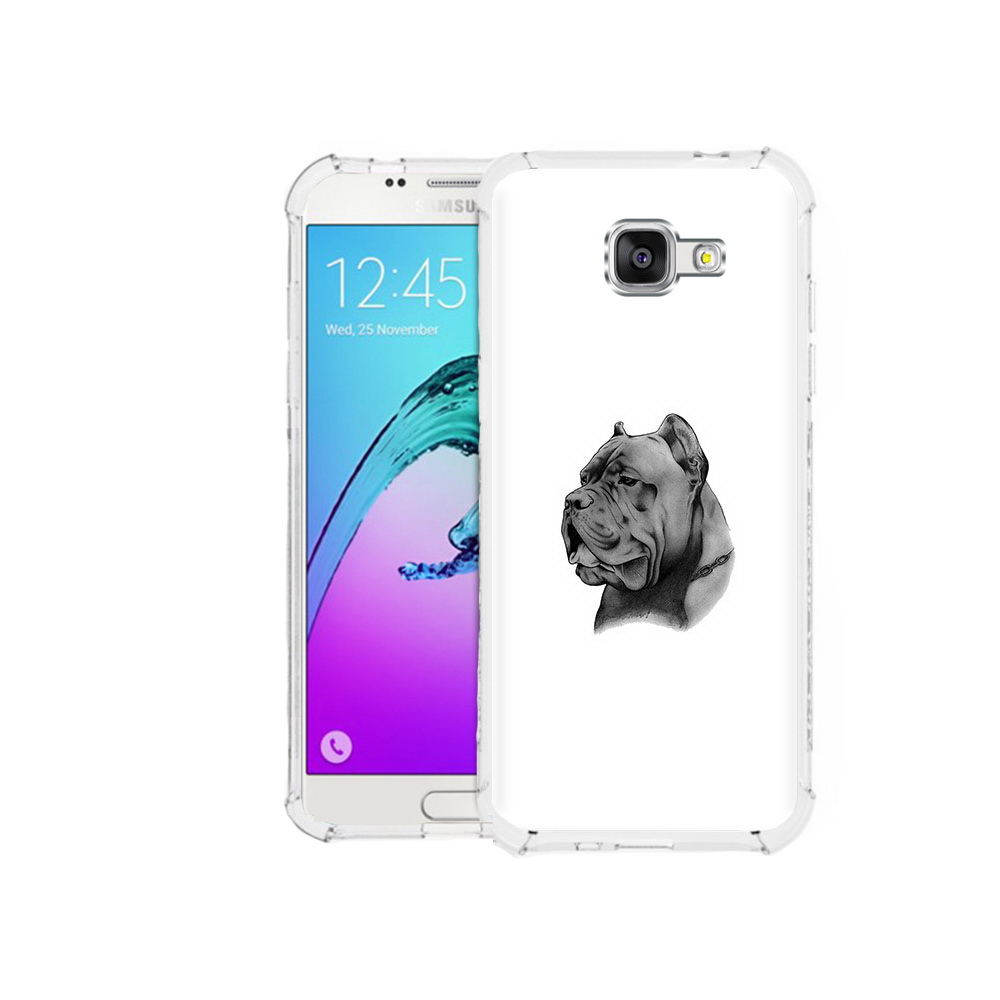 

Чехол MyPads Tocco для Samsung Galaxy A5 (2016) грозный бульдог (PT25252.581.300), Прозрачный, Tocco