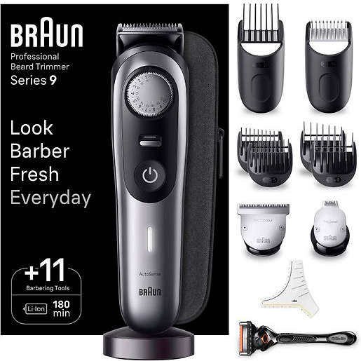 

Триммер Braun BT9440 серебристый, BT9440