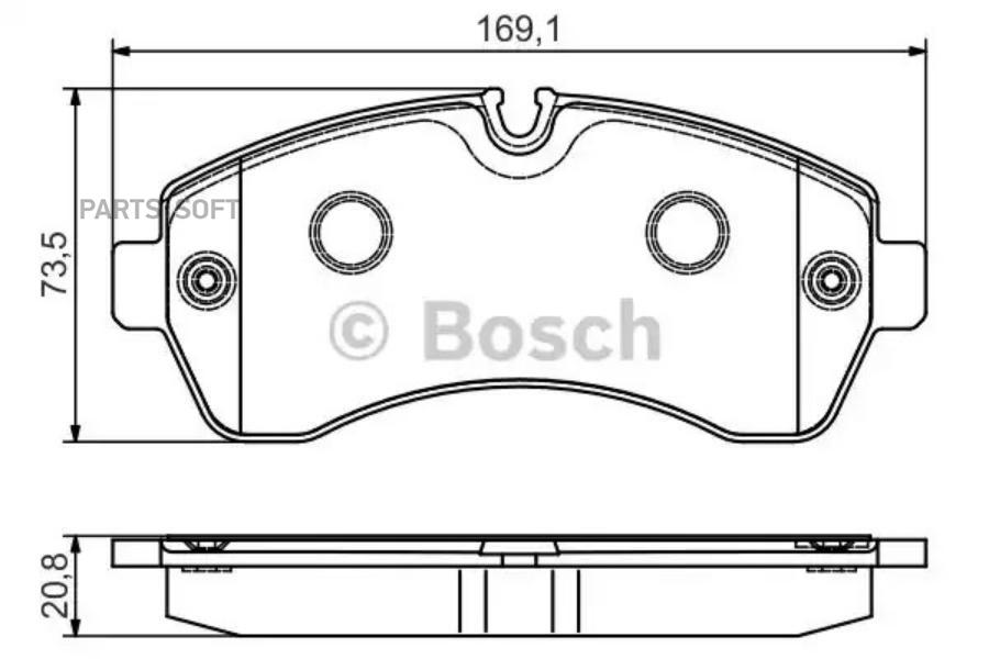 

Комплект тормозных колодок BOSCH 0986495107