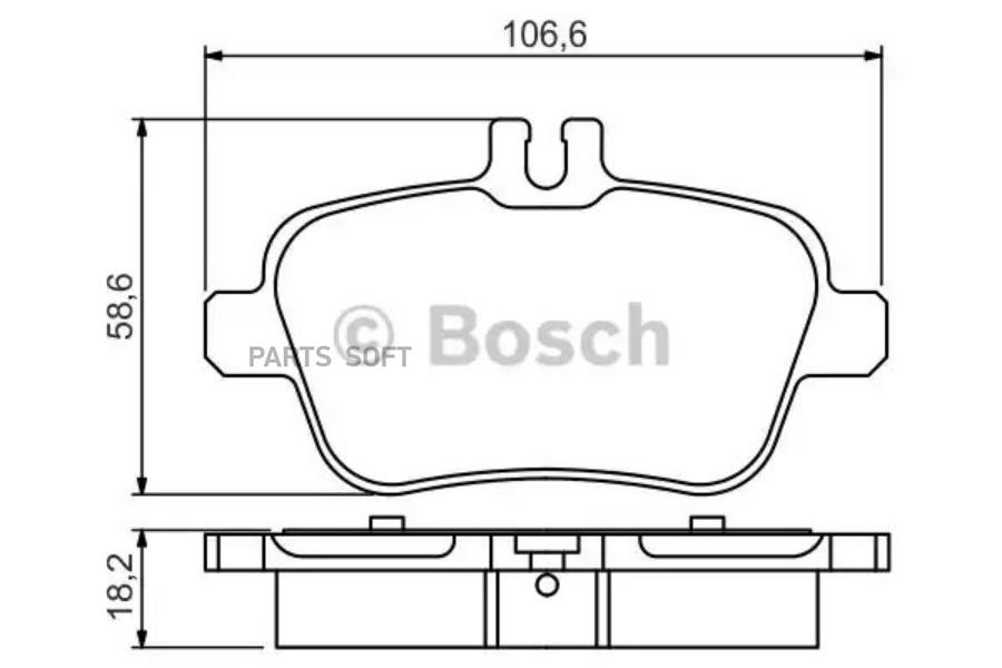 

Тормозные колодки Bosch дисковые 986495348