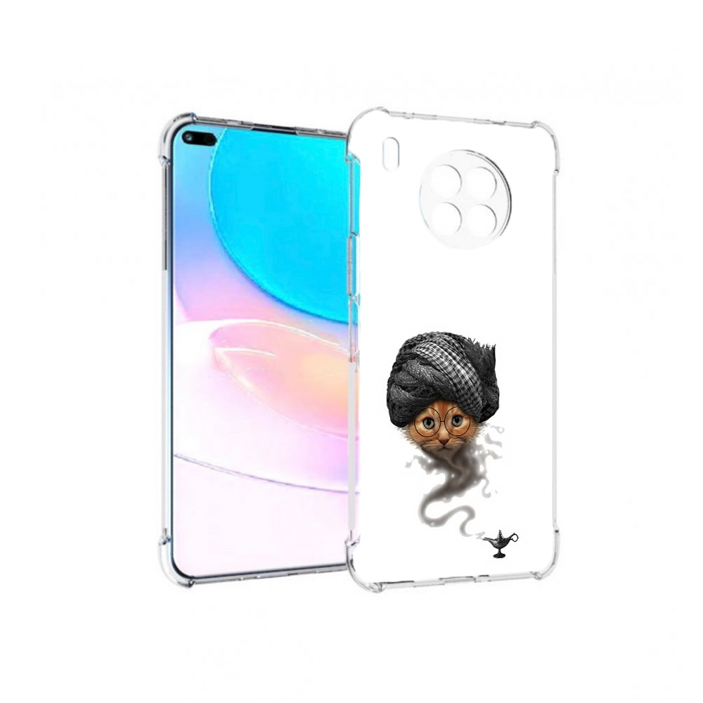 

Чехол задняя-панель-накладка-бампер MyPads кот джин для Huawei Nova 8i, Прозрачный, Tocco