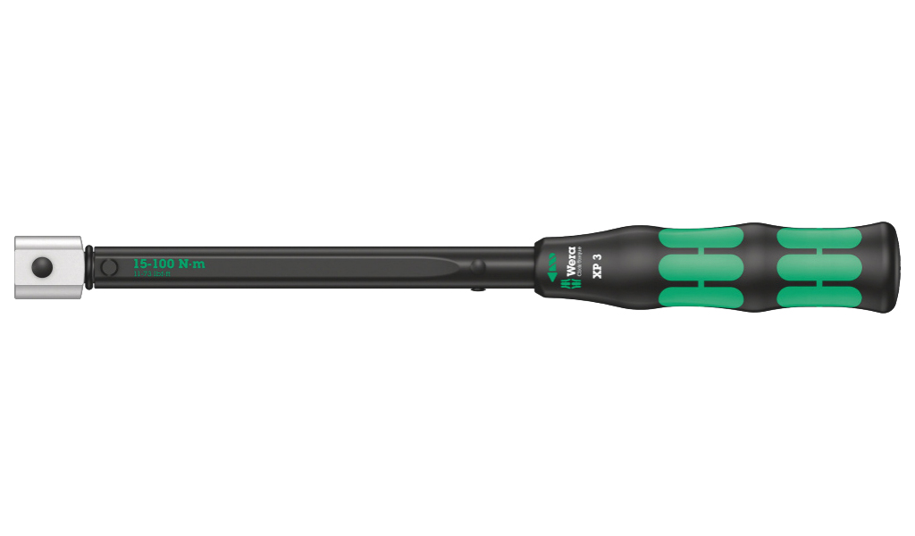 Динамометрический ключ для сменных инструментов Wera Click-Torque XP3 15-100 Нм, L-332 мм