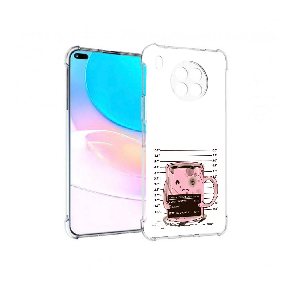 

Чехол задняя-панель-накладка-бампер MyPads кружка для Huawei Nova 8i, Прозрачный, Tocco