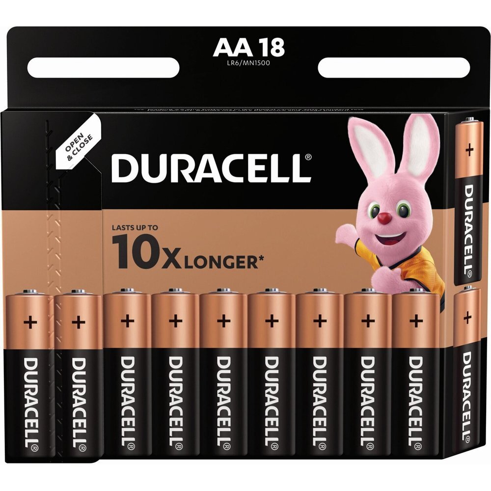 

Батарейки алкалиновые Duracell Basic АА (LR6) 18 шт