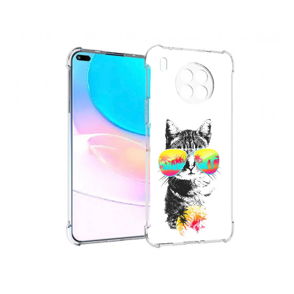 

Чехол задняя-панель-накладка-бампер MyPads крутой кот для Huawei Nova 8i, Прозрачный, Tocco
