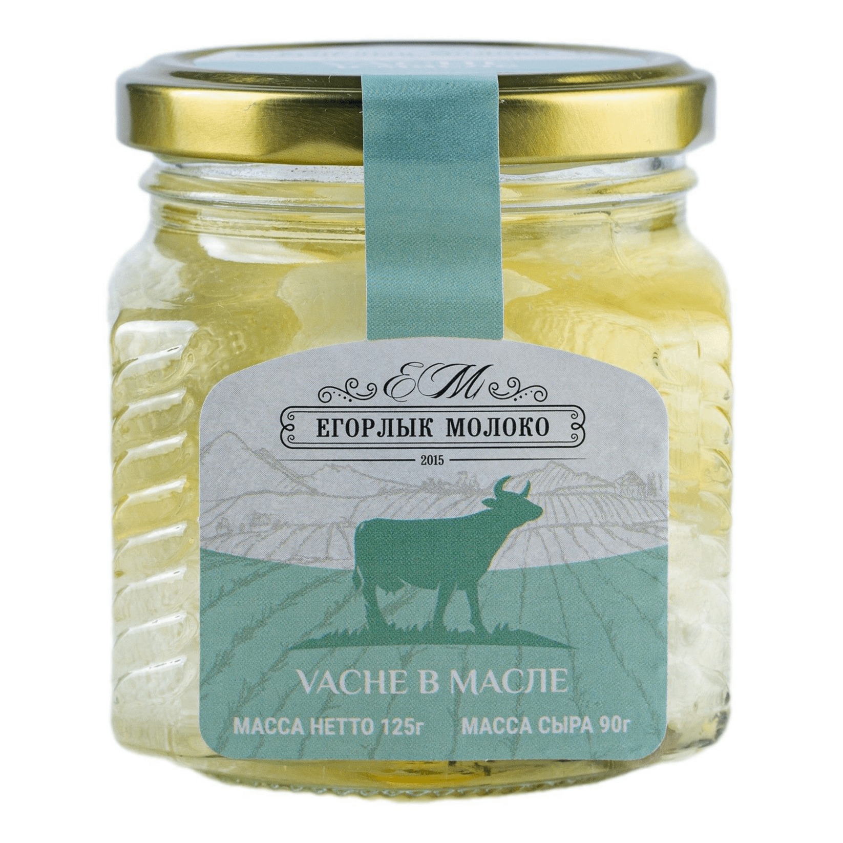 Сыр творожный Егорлык Молоко Корова в масле 50% БЗМЖ 125 г