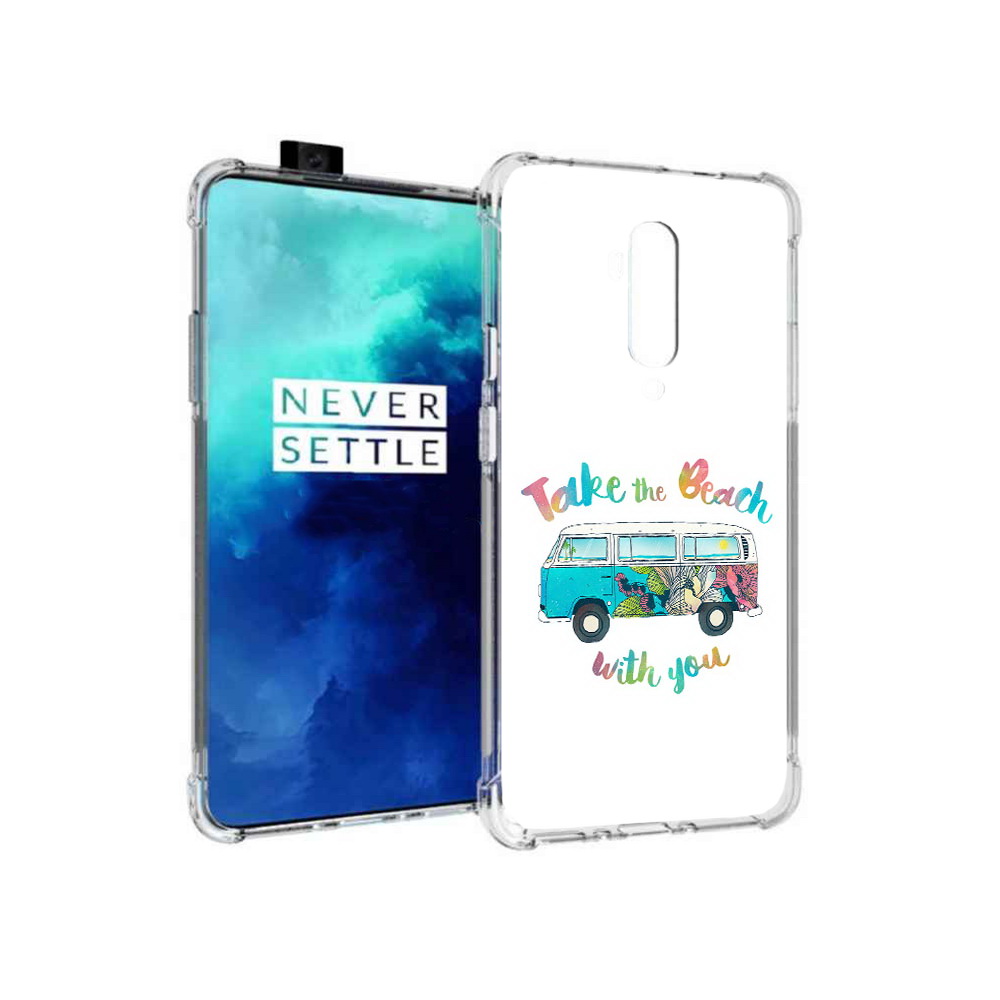 

Чехол MyPads Tocco для OnePlus 7T Pro Хиппи автобус (PT139735.142.190), Прозрачный, Tocco
