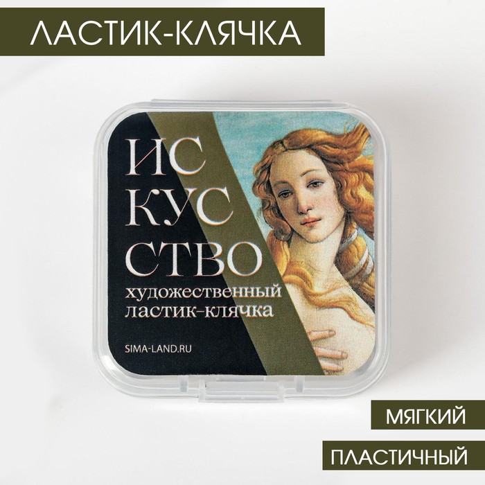 

Художественный ластик-клячка «Искусство», Серый