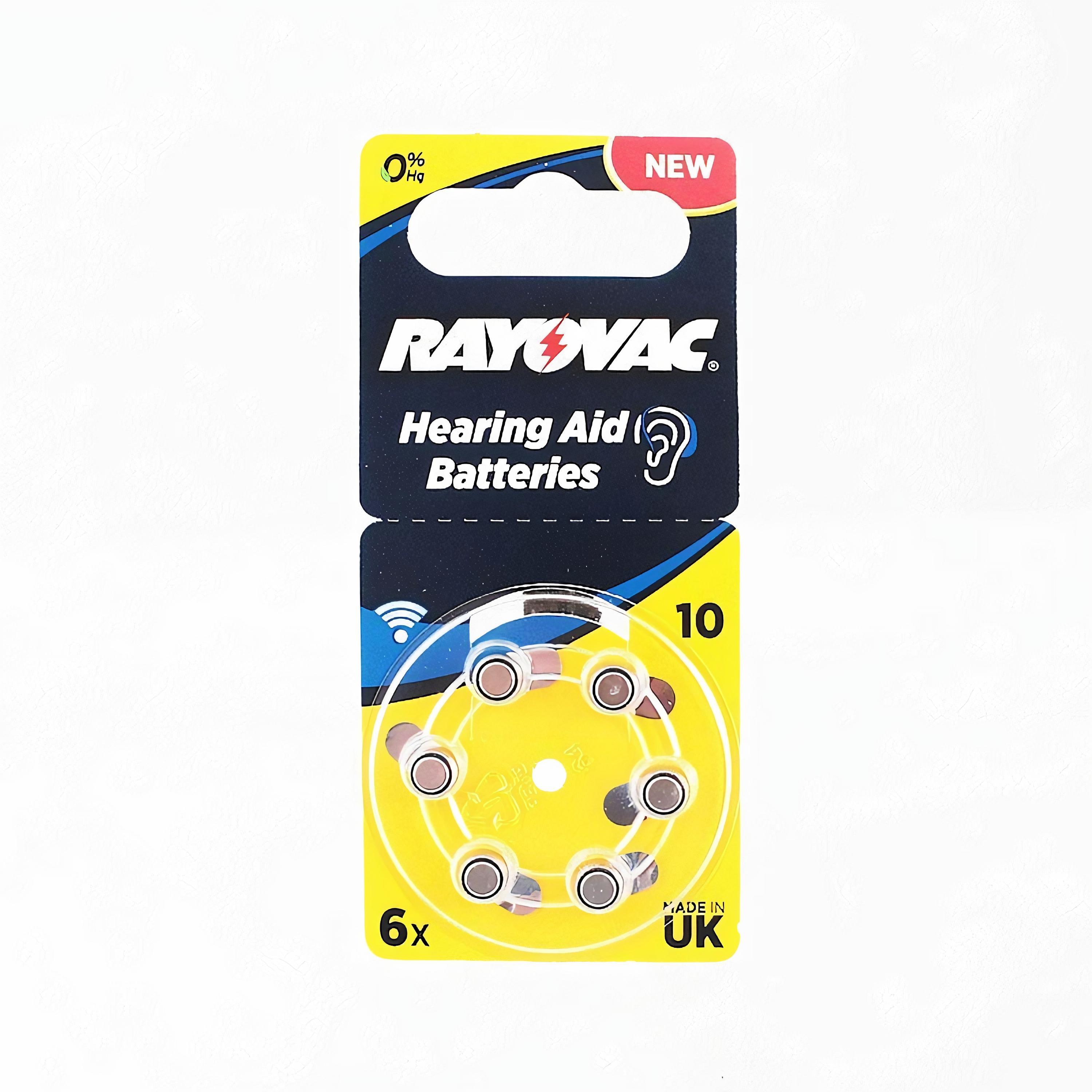 фото Батарейка для слуховых аппаратов rayovac acoustic special za10 воздушно- цинковая